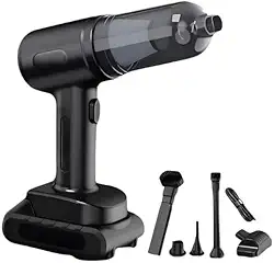 Mini Aspirador Pó Portátil Soprador Recarregável Usb Bateria Sem Fio