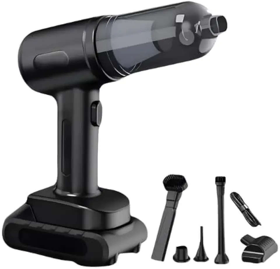 Mini Aspirador Pó Portátil Soprador Recarregável Usb Bateria Sem Fio