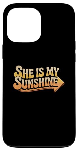 �ʔ������[���A �e�L�X�g Funny People Funny She Is My Sweet Sunshine �X�}�z�P�[�X iPhone 13 Pro Max �p