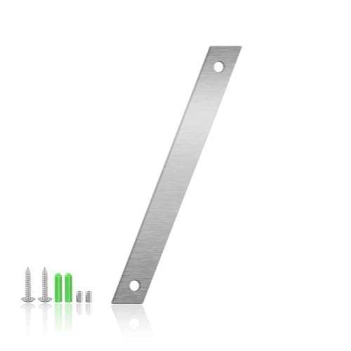 2.5 Inch Floating House Numbers and Metal Letters for Outdoor Signs, Modern 304 Stainless Steel Silver Address Numbers for Home, Apartment, and Garden Decor (Slash)