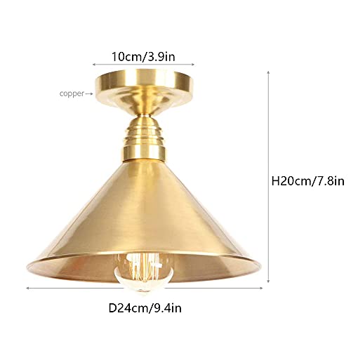 Plafonnier moderne E27 avec finition dorée pour un éclairage d'intérieur optimal
