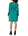 The Drop Women's @shopdandy Belted Silky Stretch Dress, Pacific Teal, M