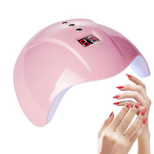 Lámpara de uñas de gel UV, lámpara de uñas UV, 36W UV Light LED Lámpara de gel con 4 temporizadores, Accesorios de belleza portátiles Secador de uñas profesional para niñas