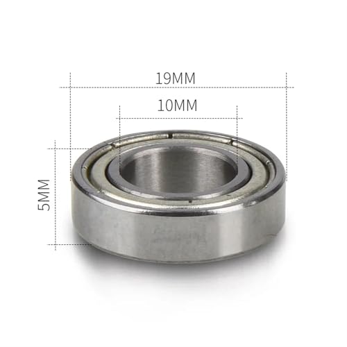 Roulement à billes 6800-2RS 10x19x5 mm étanche en lot de 50 pièces - 3