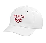 University of New Mexico Lobos UNM08 Adjustable Printed Baseball Hat, White