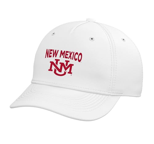 University of New Mexico Lobos UNM08 Adjustable Printed Baseball Hat, White
