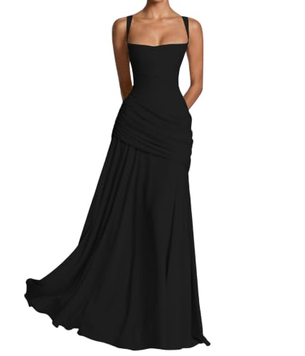 Cocktail Dresses for Women Sleeveless Long Semi Formal Prom Party Dress L