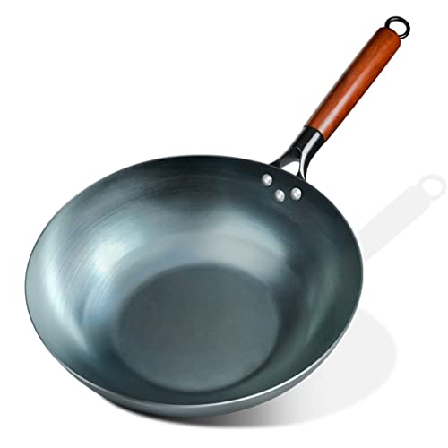 Wok de fondo plano para cocina eléctrica 30 cm