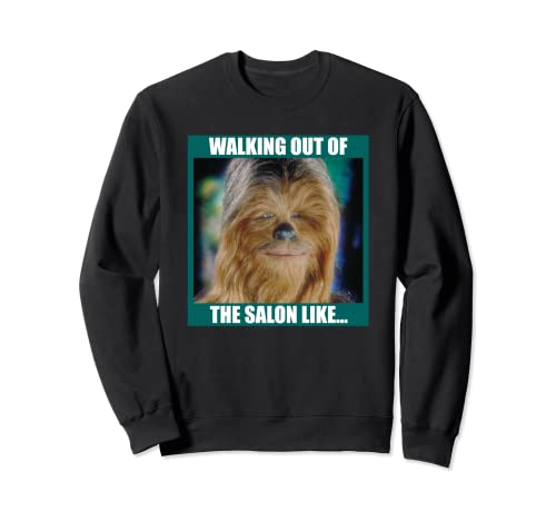 Sweat Chewbacca Star Wars Meme imprimé pull humour Wookiee col rond manches longues