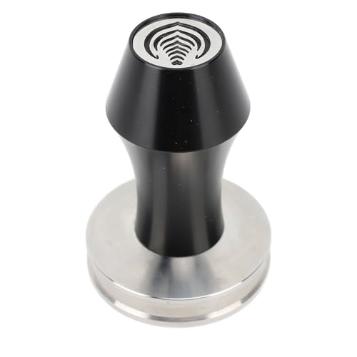 58 mm kaffetappning med ihåligt rostfritt stål multifunktionellt kaffemalt pressverktyg för hemkafé (Svart)