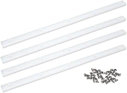 GYOFFULL Crosscut Sled for Table Saw UHMW Plastic 3/4" X 3/8" X 17" with Predrilled Holes and Screws Ideal for T Tracks Woodworking, Router Table and Bandsaws(4 Bars)