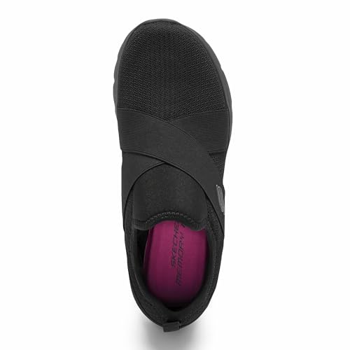 Image of Skechers Womens Dynamight 2 Black Casual Slip On Shoe