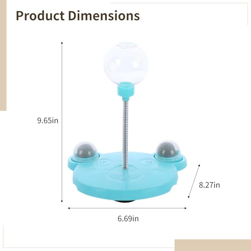 Balle d'alimentation chat distributeur friandises interactif herbe à chat - 5