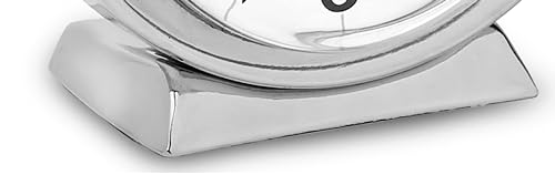 Westclox Classic Baby Ben Alarm Clock for Heavy Sleepers - Authentic 1964 Design, Loud High-Volume White Alarm Clock, Battery Operated, Metal Bezel