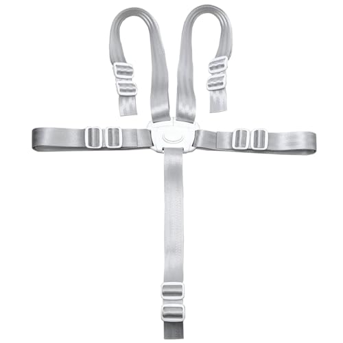 KornaDoz Universal 5 Point Harness Replacement Straps for High Chair & Stroller, Convertible to 3-Point, Washable, Secure Baby & Toddler Seating for Prams, Buggies