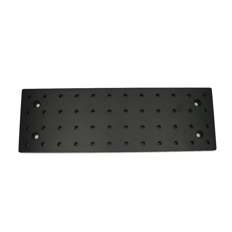 Optische Platte, flache Aluminium-Waben-Steckplatine, experimentelle Vibrationsisolation, Plattform, Werkbank, M6, Gewindebohrungen (100 x 300 x 12 mm)