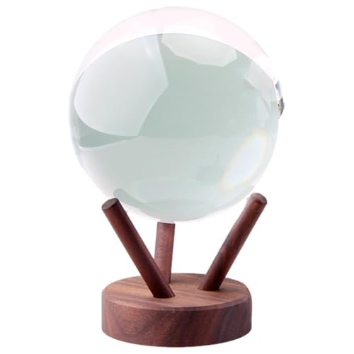 Vibhgtf Soporte de Madera para Cristal - Base para Esfera, Soporte de Bola de Cristal | Soporte Péndulo, Bandejas para Orbe de Cuarzo, Bola de Videncia, Presentación Esfera Decorativa
