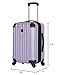 Travelers Club Midtown Hardside 4-Piece Luggage Travel Set, Lilac