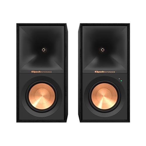 Image of Klipsch R-50PM Powered Speakers with 5.25" Woofers, Black