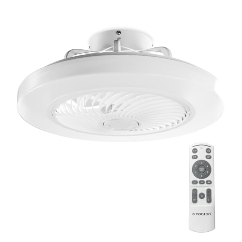 Noaton Ventilatore da soffitto 12050W Triton Bianco, con Illuminazione LED max 41 W Dimmerabile 3...