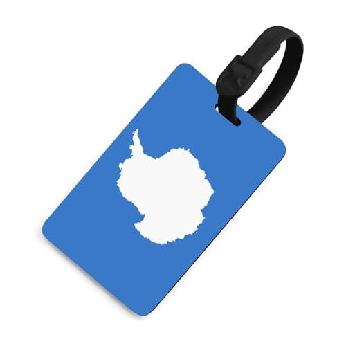 Antarctica Flag Luggage Tag with Name & Address Labels