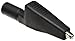 Cal Test Electronics CT3761 Medium Alligator Clip with 4mm Banana Plug Jack, Black (Pack of 10)