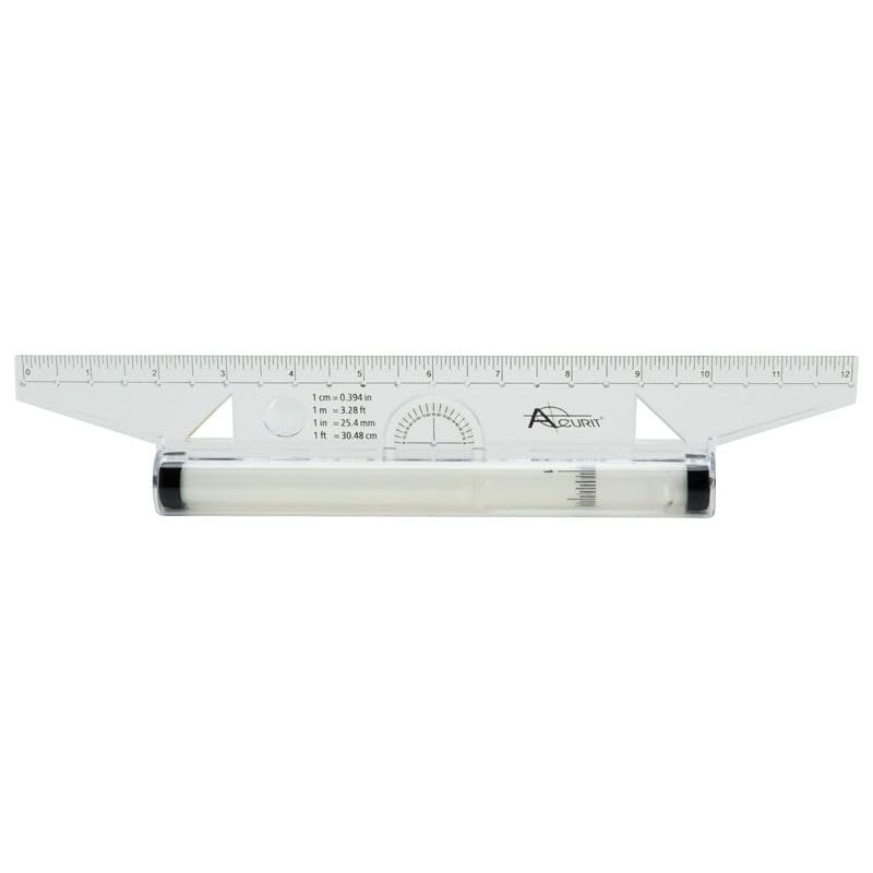 Rolling Ruler - A Must Have 4-in-1 Tool for Any Artist, Perfect for Illustrations, Drawings, Measurements, Line and Angle Drawing, & More! - Single