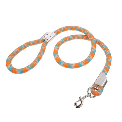 Abaodam Nylon Zugseil für Hunde 120cm X 20mm Langlebige Hundeleine in Leuchtendem Orange Leichte...