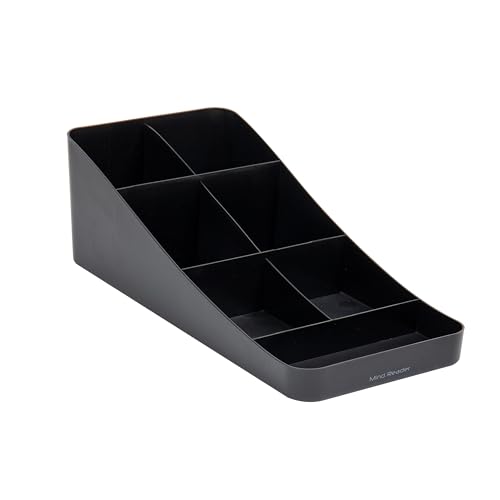 Mind Reader Trove' 7 Compartment Coffee Condiment Organizer, Black