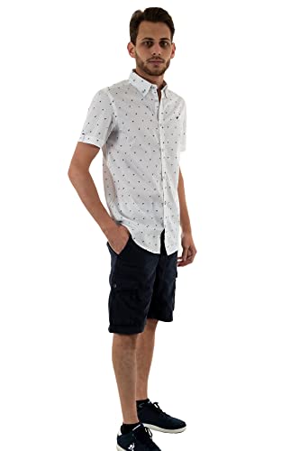 Kaporal - Chemise Blanche Palmiers en 100% Coton - Marge - XL - Blanc