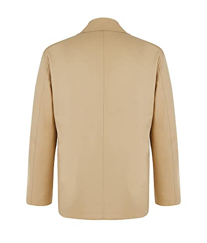 Pretifeel Mens Lightweight Safari Jacket Casual Military Button Up Multi-Pocket Cargo Coat Outwear4