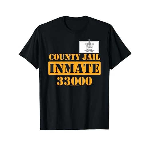Funny Hillary for Prison Inmate Halloween Costume T-Shirt