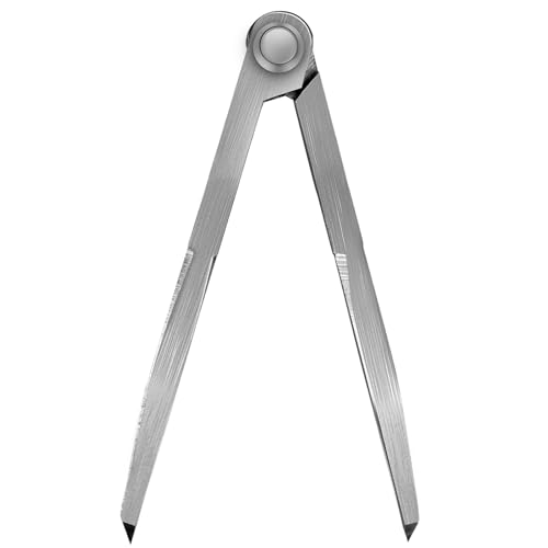 6 inch Alloy Metal Scribe Navigation Divider Scribe , Metal Divider Tool, Woodworking Scribe Machinist Geometry Tool, Divider Leather Work DIY Scribe Tool Drafting Carpenter for Geometry