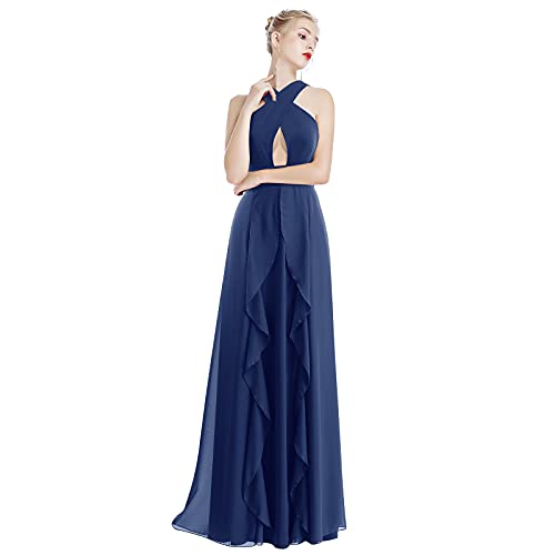 Image of Women Transformer Hi Low Evening Long Prom Dress Halter Convertible Multi Way Spaghetti Strap Wedding Cocktail Maxi Gown
