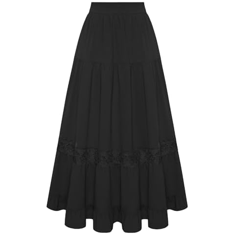 Belle Poque Victorian Layered Pleated Skirt Cover