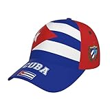 Cuba Flag Baseball Cap for Men Women, Fashion Flag of Hat Adjustable Sun Protection Visor Caps Trucker Hat Patriotic Dad Caps