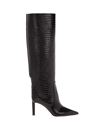 JIMMY CHOO Luxury Fashion Femme MAVIS85CCLBLACK Noir Cuir Bottes | Automne-Hiver 20