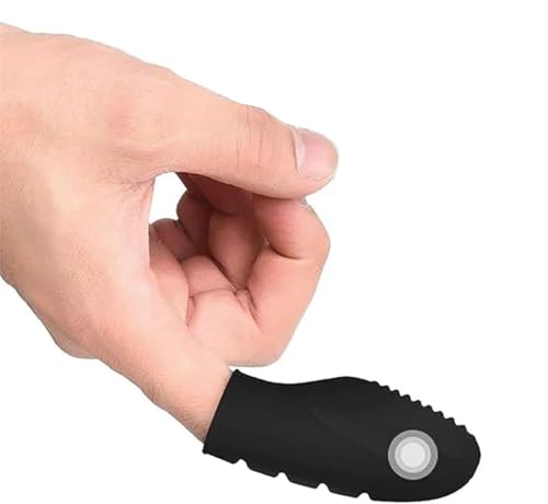 Vibromasseur avec manchon en caoutchouc (noir)