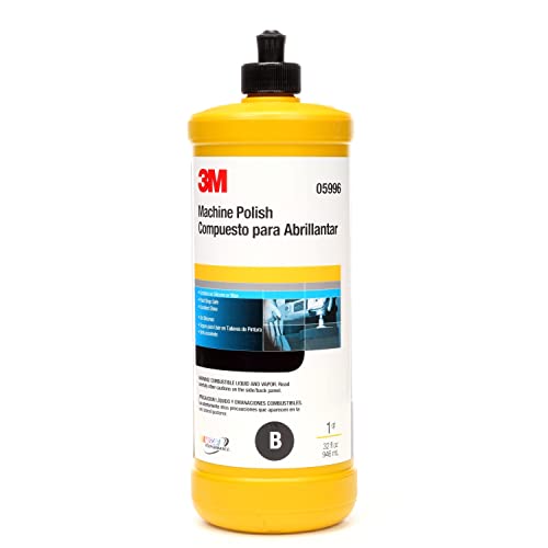 3M 05996 Machine Polish, 1 qt, Liquid, Gray, Polish