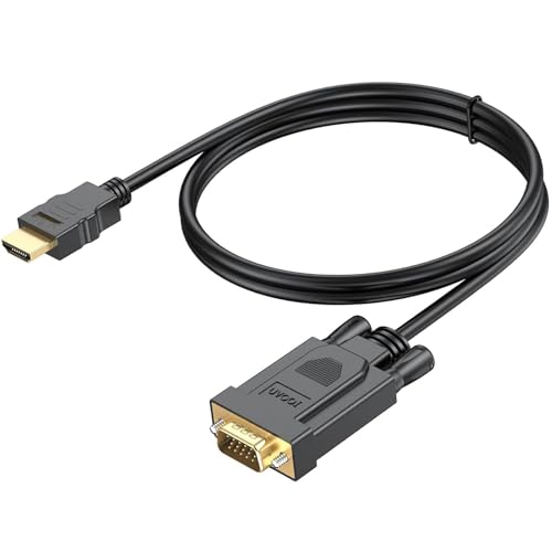 HDMI to VGA Cable 3FT,Computer HDMI to VGA Monitor,1080P@60Hz,Male to Male