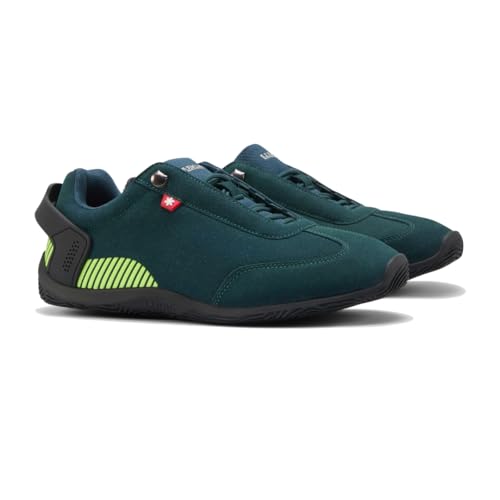 Image of LUDIC Motorsport Men's Sneaker | Premium Suede Low-Profile Driving Shoe | Racetrack Engraved Outsole
