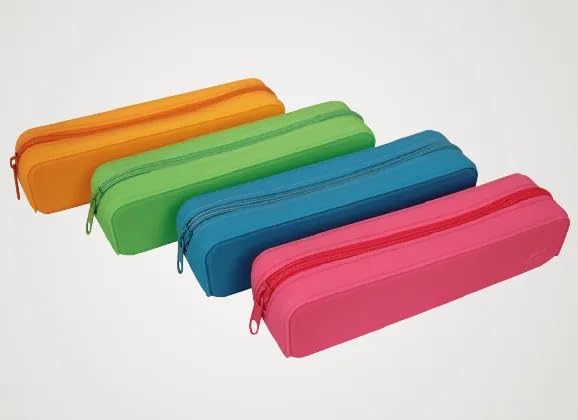 Estojo de Silicone, Verde, 1 Zíper, ACP