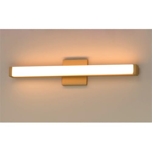 Image of Maxim Lighting Spec Vanity 24 inch 1-Light Bath Vanity Light | Gold Aluminum Finish | White Pmma Acrylic Shade | Contemporary Indoor Light Fixture | Ideal for Bathrooms & Powder Rooms | 52002GLD