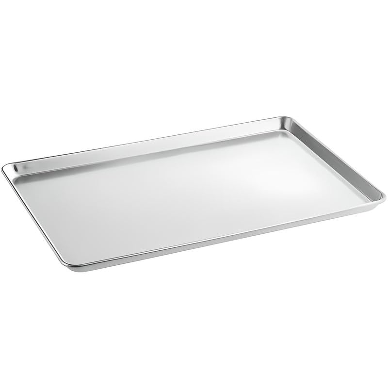 OCS Parts Pro Series Full Size 18" x 26" Aluminum Sheet Baking Pan | 19 Gauge Wire in Rim Aluminum Sheet Pan for Home or Commercial Kitchens