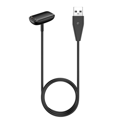 Image of ZORBES Charger for Fitbit Charge 6 /Charge 5 /Luxe Health & Fitness Tracker, 3.3ft PVC Charger Cord with Reset Button, USB to 2-Pin Magnetic Smart Watch Charging Cable Replacement