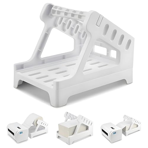 Suporte para Bobina de Etiquetas – Compatível com Fardos e Bobinas até 18cm – Organizador para Impressora Térmica