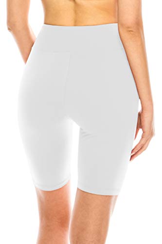Image of ALWAYS Women's High Waist Bike Shorts - Athletic Workout Tummy Control Stretch Running Yoga Pants
