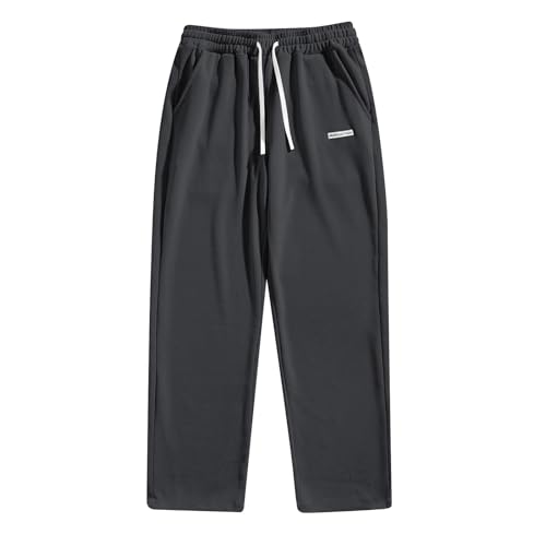 Corduroy Pants Men Baggy Casual Comfy Elastic Waist Work Pants with Pockets Relaxed Fit Straight Leg Cord Pants3