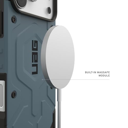 Image of Urban Armor Gear UAG Pathfinder Magnetic Compatible, Rugged Shockproof Anti-Slip Military Grade Protective Case /Cover Designed for iPhone 17 Pro Max (2025) - Cloud Blue