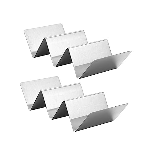 KOCKSHION 2Pcs Stainless Steel Taco Holder Racks Display Stands for Tacos Tortillas and Burritos Home Taco Rack for Easy Serving and Enjoyment